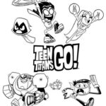 teen titans coloring page sanrio coloring page_3283