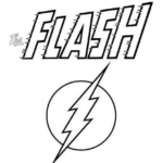 the flash logo coloring pages_5773