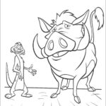 timon lion king coloring pages