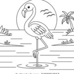 baby flamingo coloring pages_9188
