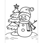 christmas decorations coloring pages snowman_8925