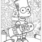 coloring pages for adults bart simpson_4950