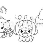 cute halloween pages to color dogs_7615