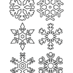 detailed snowflake coloring page_8015