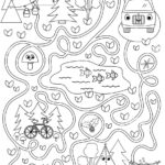 family camping coloring pages_4171