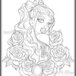 free printable fantasy pinup girl coloring pages_5482