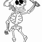 halloween coloring pages skeleton free_8440