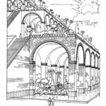 hanging gardens of babylon coloring page_1747