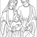 holy family manger coloring page_5269