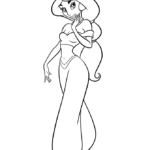 jasmine and aladdin coloring pages