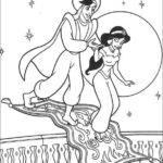 jasmine magic carpet coloring page_3705