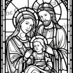 our holy family coloring page_8135
