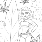 pothead stoner coloring pages