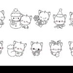 printable cat and dog christmas coloring pages_1720