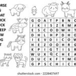 printable coloring pages for kids cats and dogs word search_5391