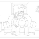 simpson couch gag coloring pages_4899