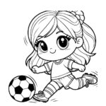 soccer girl coloring page_1021
