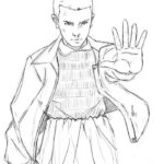 stranger things eleven coloring pages_1444