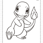 charmander pokemon go coloring page