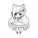 cute adorable girl coloring pages to draw_7652