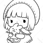 cute anime unicorn girls coloring pages to print