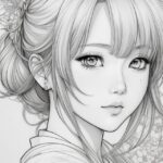 detailed girl coloring pages_8970