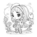 detailed pretty girls coloring pages_1356