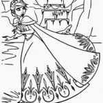 frozen elsa and anna castle background magic coloring pages