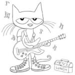 pete the cat rocking in my school shoes coloring page_3406