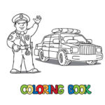 police car coloring pages online_2857