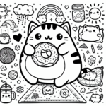 pusheen coloring pages printable free