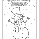 snowman coloring pages for kindergarten