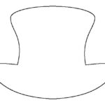 snowman top hat silhouette coloring page_4564