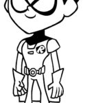 teen titans go robin coloring pages_2352