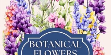 Botanical Flower Coloring Pages